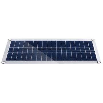 DC 12V/18V Solar Panel Double 5V USB Port Charging Battery Charger For Camping Traveling