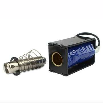 DC 12V 2.8A 33.6W Pull Stroke 25mm Starting Force 7.4KG High Power Solenoid Lock