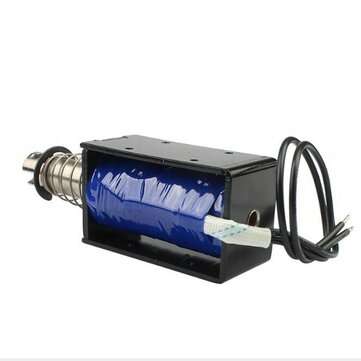 DC 12V 2.8A 33.6W Pull Stroke 25mm Starting Force 7.4KG High Power Solenoid Lock