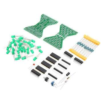 DC 5V Green DIY LED Electronic Hourglass Kit Soldering Practice Spare Parts Module