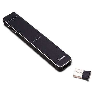 Deli 50601 Rechargeable Wireless Presenter Laser Flip Pen Air Mouse PPT Laser Page Pen Clicker Prese