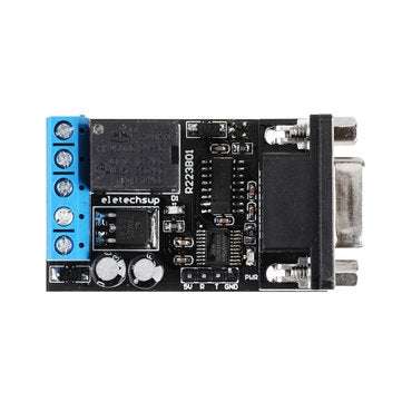 DC 12V RS232 Serial Port Delay Relay Switch Module PC COM DB9 ARM MCU UART Remote Control Board