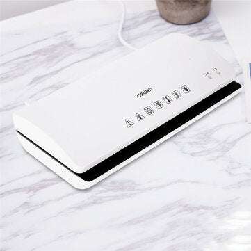 Deli 3897 Laminator Machine AC220-240V 50HZ For Document Photo Packaging Plastic Film Plastic Statio