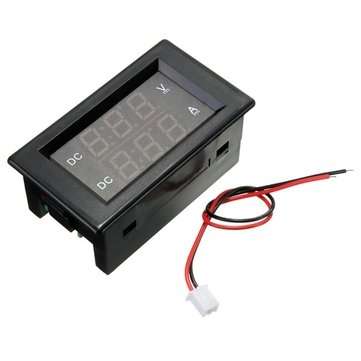 DANIU YB4835VA 0-100V 20A Double Display Volt Meterr Current Meter Digital LED