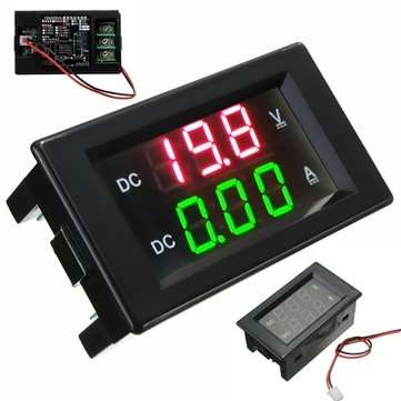 DANIU YB4835VA 0-100V 20A Double Display Volt Meterr Current Meter Digital LED