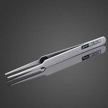 GOOI TS - 14 1mm Superfine Straight Tweezers Non-corrosive Stainless Steel Tweezers