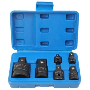 Hi-Spec 6Pcs 1/4 1/2 3/8 3/4 Socket Wrench Hand Wrench Tool Set Impact Socket Adaptor Reducer Adapte