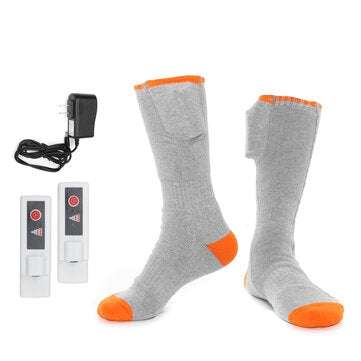 Electric Heating Socks Heated Unisex Universal Stocking Hose For Cold Winter (COLOR.: GRAY)