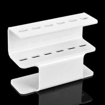ECO 6 Holes Eyelash Extension Tweezers Stand Storage Baskets Holder Rack Makeup Tool (COLOR.: WHITE)