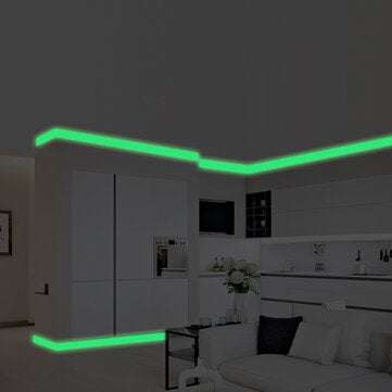 Luminous Band Baseboard Wall Sticker Living Room Bedroom Eco-Friendly Home Decoration D... (SIZE: S)