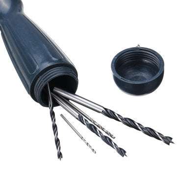 Hand Drill with Micro Twist Drill Bit Aluminum Hand Drill Keyless Chuck