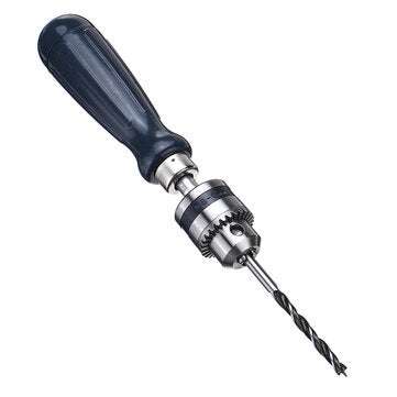 Hand Drill with Micro Twist Drill Bit Aluminum Hand Drill Keyless Chuck