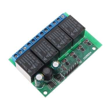 IO25D04 4CH DC 6V-24V Flip-Flop Latch Relay Module Bistable Self-locking Electronic Switch Low Pulse