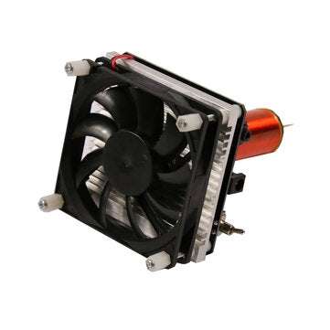 DIY Mini Tesla Coil Music 2A 3.5MM Audio Input Support Cellphone Play Music 24V Fan
