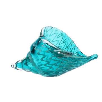 Hand Blown Glass Murano Art Seashell Conch Sculpture Ocean Figurines Home Room Decorations