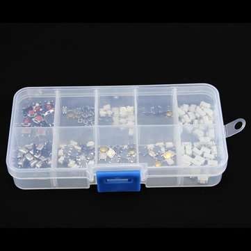 Excellway PB01 250Pcs 10 Types Tactile Push Button Touch Switch Remote Keys
