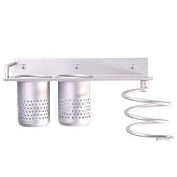 Hair Dryer Stand Storage Organizer Rack Holder Hanger Wall Mounted Bathroom Set for Home Bathroom St