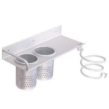 Hair Dryer Stand Storage Organizer Rack Holder Hanger Wall Mounted Bathroom Set for Home Bathroom St