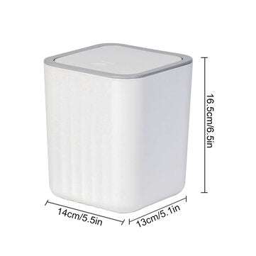 Desktop Mini Trash Can Press Type Garbage Can Waste Container for Office Home