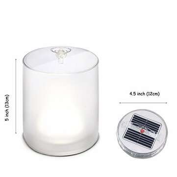 Inflatable LED Solar Light, Rechargeable Waterproof Lantern For Garden Yard Outdoor