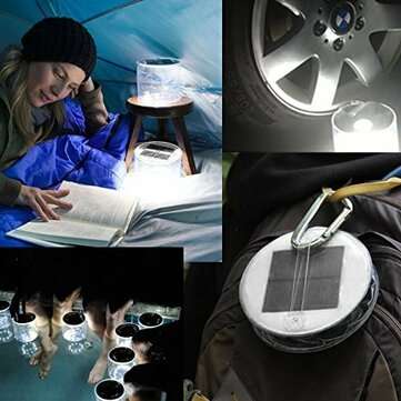 Inflatable LED Solar Light, Rechargeable Waterproof Lantern For Garden Yard Outdoor