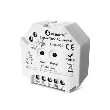GLEDOPTO Smart Home Triac AC Dimmer LED-Touch Control Push-Switch Compatible with ... (COLOR: WHITE)
