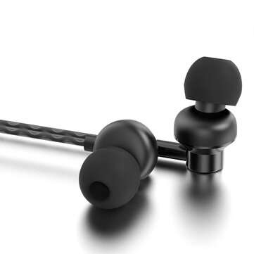 INWA MZ-395 Wired Headsets In-Ear Gaming Earphone Metal Heavy Low-Quality Anchor T... (COLOR: BLACK)