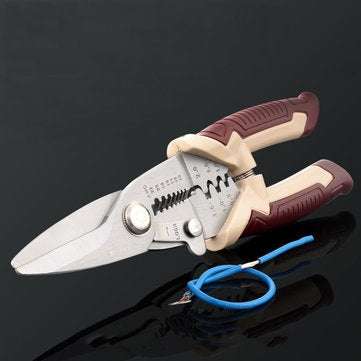 LIJIAN 3 in 1 Cable Crimping Wire Stripper Crimping Tool Plier Electric Scissor Cutter Electrician