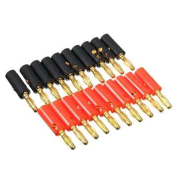 Excellway BC02 20pcs 4mm Metal Wire Cable Banana Plug Connector Adapter For Audio Speaker