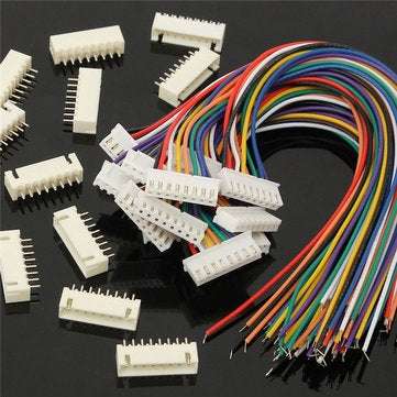 Excellway 7S1P 10PCS 8Pin 7S Male/Female Terminal Wire Balance Charger