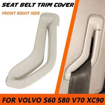 Left / Right Front Selector Gate Seat Belt Trim Cover 39885877 39885875 For Volvo S60 S... (TYPE: 2)