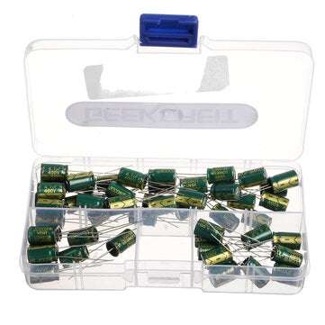 Geekcreit 50PCS 400V 4.7uf High Frequency Low Resistance Power Charger Aluminum Electrolytic Capacit