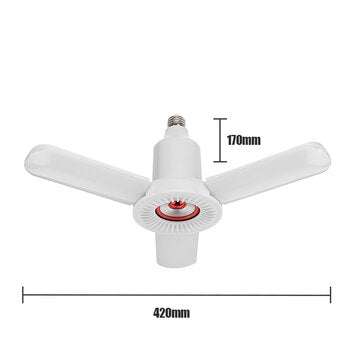 E27 36W bluetooth Music Speaker RGB LED Garage Light Remote Control Deformable Ceiling Fixture Lamp
