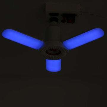 E27 36W bluetooth Music Speaker RGB LED Garage Light Remote Control Deformable Ceiling Fixture Lamp