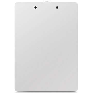 Deli 9248 A4 Clipboard PP Plastic White Writing Clip Board Mat with Scale Side Ruler for Home Office