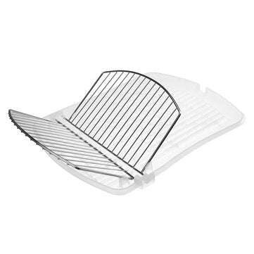 Dish Drain Rack Kitchen Bowls Cups Storage Shelves Foldable Tray Dish Organizer Kitchenware Holder
