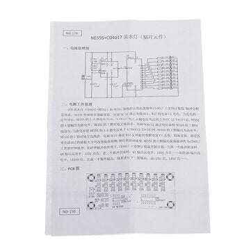DIY Electronic Kit Set 4017 Water Light Production Kit SMD Components Soldering Parts LED Production