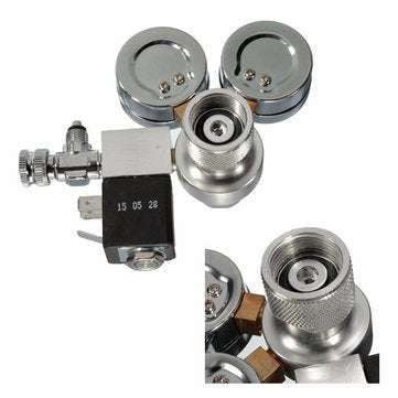 Co2 Regulator Magnetic Solenoid Two Gauge Bubble Counter Planted Aquarium