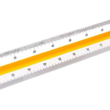 Deli 8930 Student Triangular Scale Straight Ruler Multi-function Drawing Mapping Measurement Ruler F