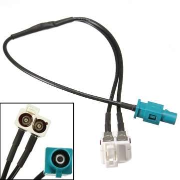 Diversity Radio Antenne Adapter FAKRA For VW Skoda RNS510 RCD510 RNS310 RNS315