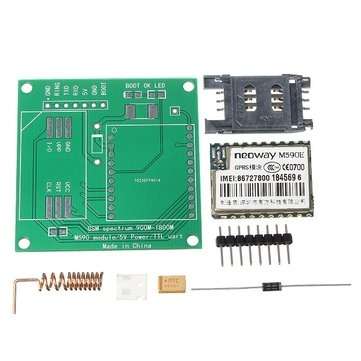 DIY M590E GSM GPRS Communication Module Kit Dual Band 900/1800MHZ 85.6 Kbit/s 900m-1800m For