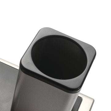 DX-222 Colorful Black Digital LED Desk Alarm Clock Mesh Pen Holder Calendar Timer Thermometer