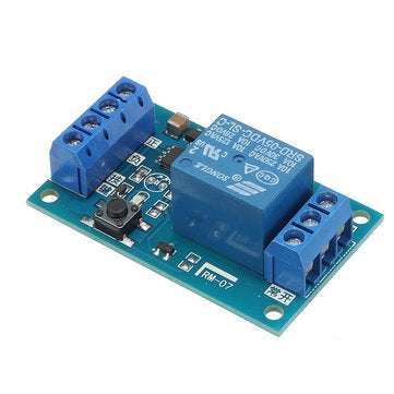 DC5V Single Bond Button Bistable Relay Module Modified Car Start and Stop Self-Locking Switch One Ke
