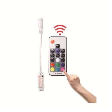 DC 12V Mini RGB RF Remote USB 24 Key Wireless LED Controller For RGB LED Strip Light Remote Controll