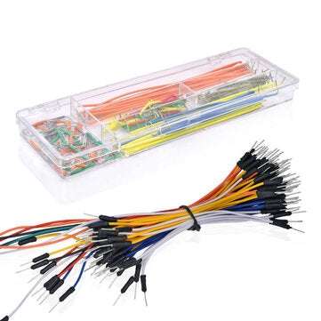 Electronics Component Basic Starter Kit With 830 Tie-Points Breadboard Cable Resistor Capacitor LED