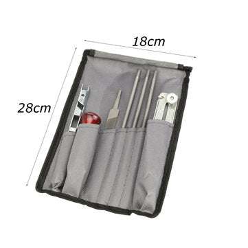 Chain Saw Chain Files Guide Kit Flat 3/16 Inch Depth Gauge Chain Saw Sharpening Tool Kit