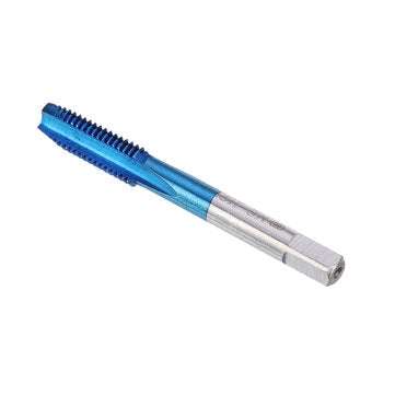 Drillpro 5Pcs M3-M8 Blue Coated Machine Screw Tap Drill Set Straight Flute Metric Thread Tap Drill B