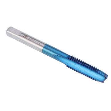 Drillpro 5Pcs M3-M8 Blue Coated Machine Screw Tap Drill Set Straight Flute Metric Thread Tap Drill B