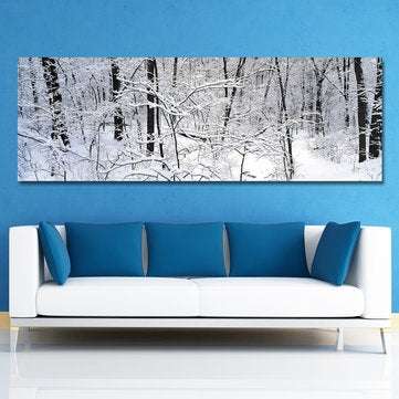 DYC 10494 Single Spray Oil Paintings Photography Forest Snow Scene Painting Wall Art For Home Decor