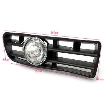 Car Front Fog Light Lamp Grille Set For VW GOLF 1998-2005 Black